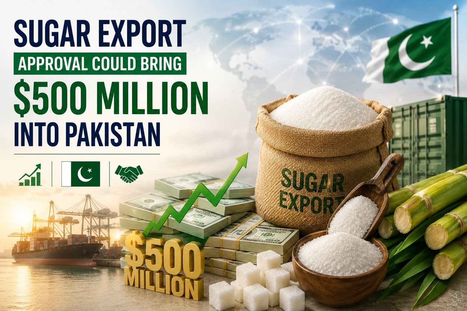 Sugar Export Approval Could Bring $500 Million Into Pakistan