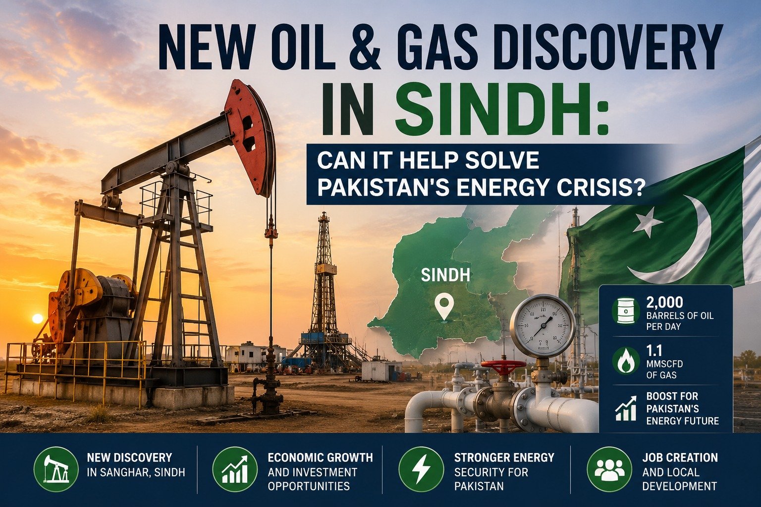 New Oil & Gas Discovery in Sindh: Can It Help Solve Pakistan's Energy Crisis?