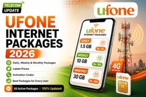 Ufone Internet Packages 2026 - Daily, Weekly & Monthly Complete Guide