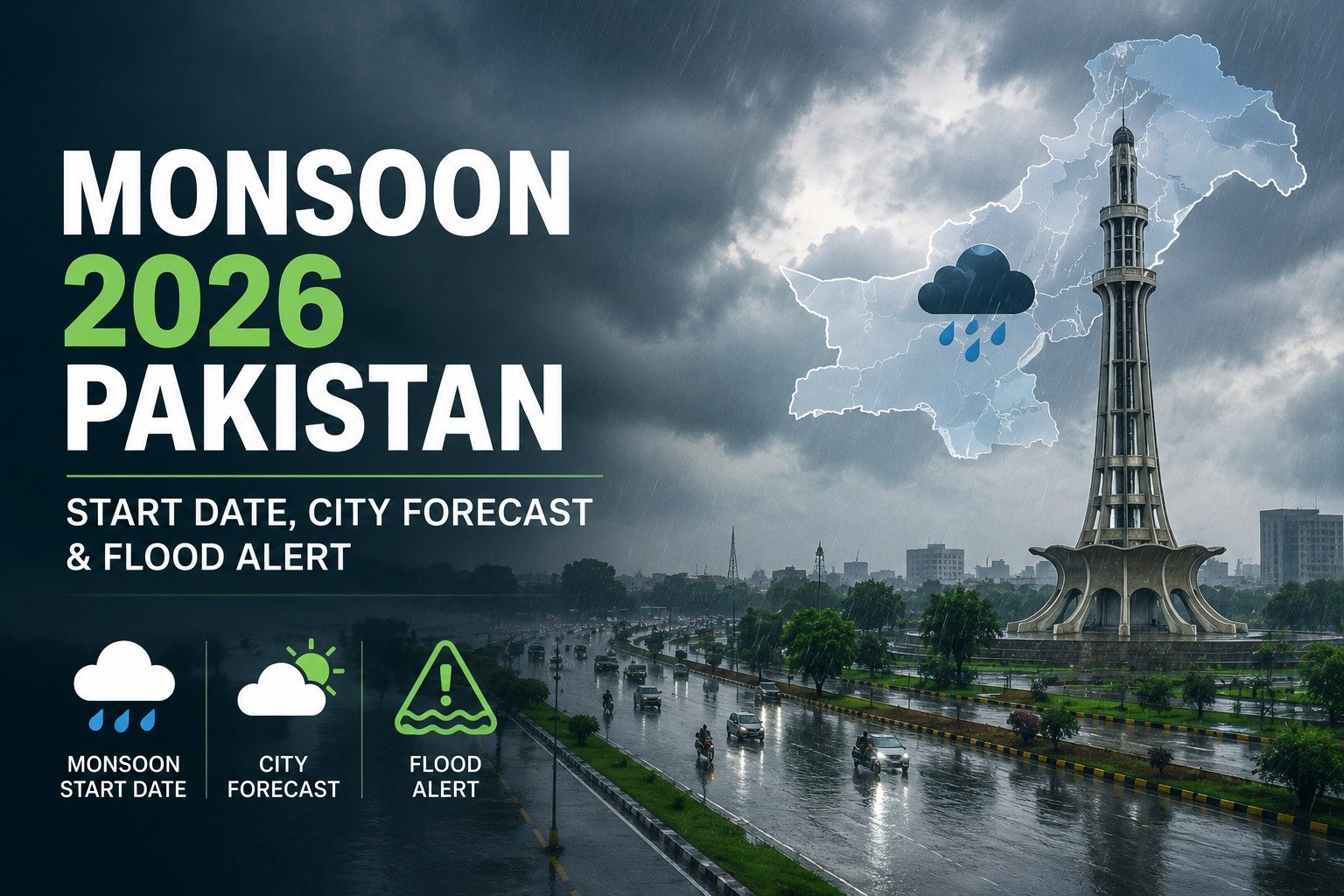 Monsoon 2026 Pakistan: Start Date, City Forecast & Flood Alert