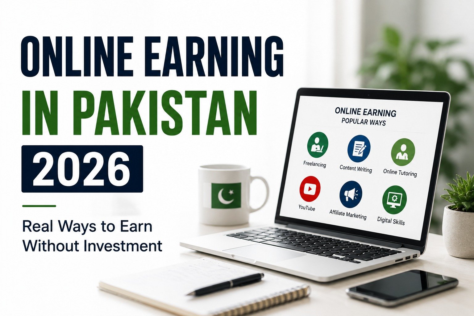 Online Earning in Pakistan 2026: Real Ways to Earn Without Investment