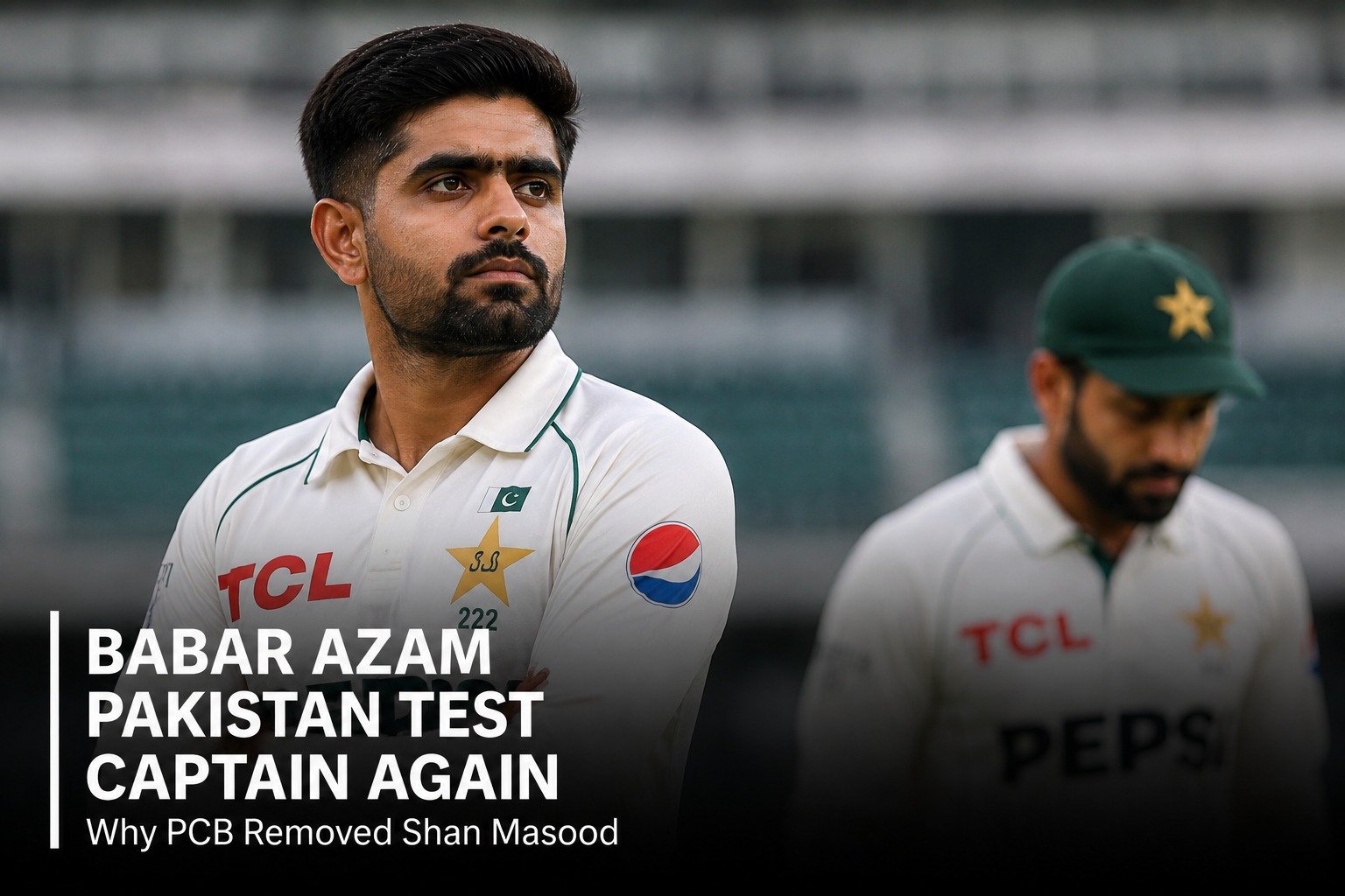Babar Azam Pakistan Test Captain Again: Why PCB Removed Shan Masood