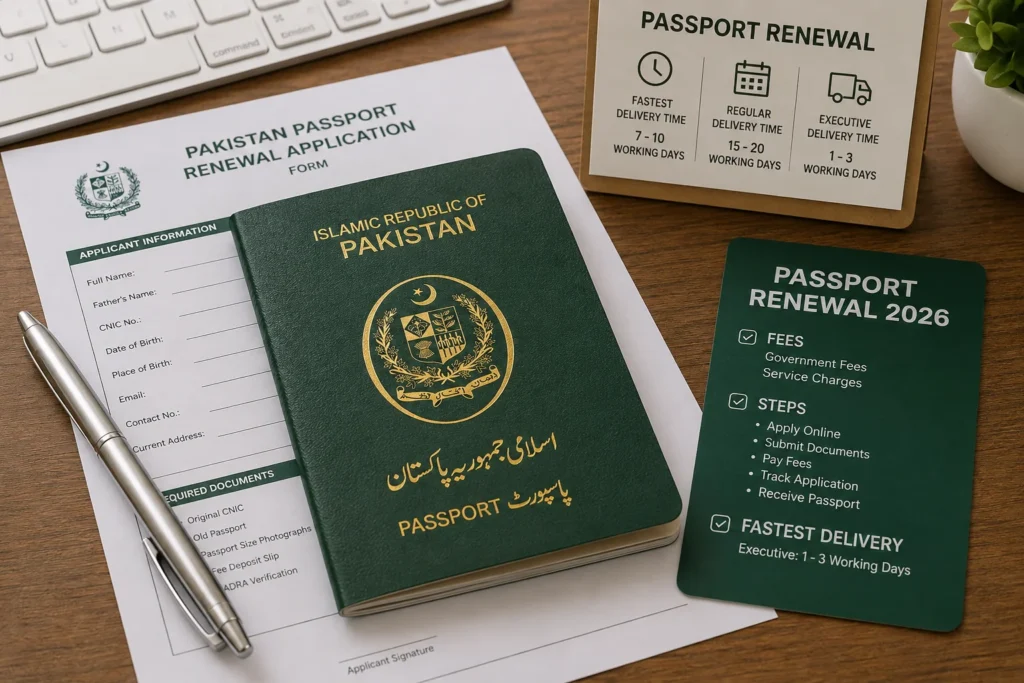 Pakistani passport renewal