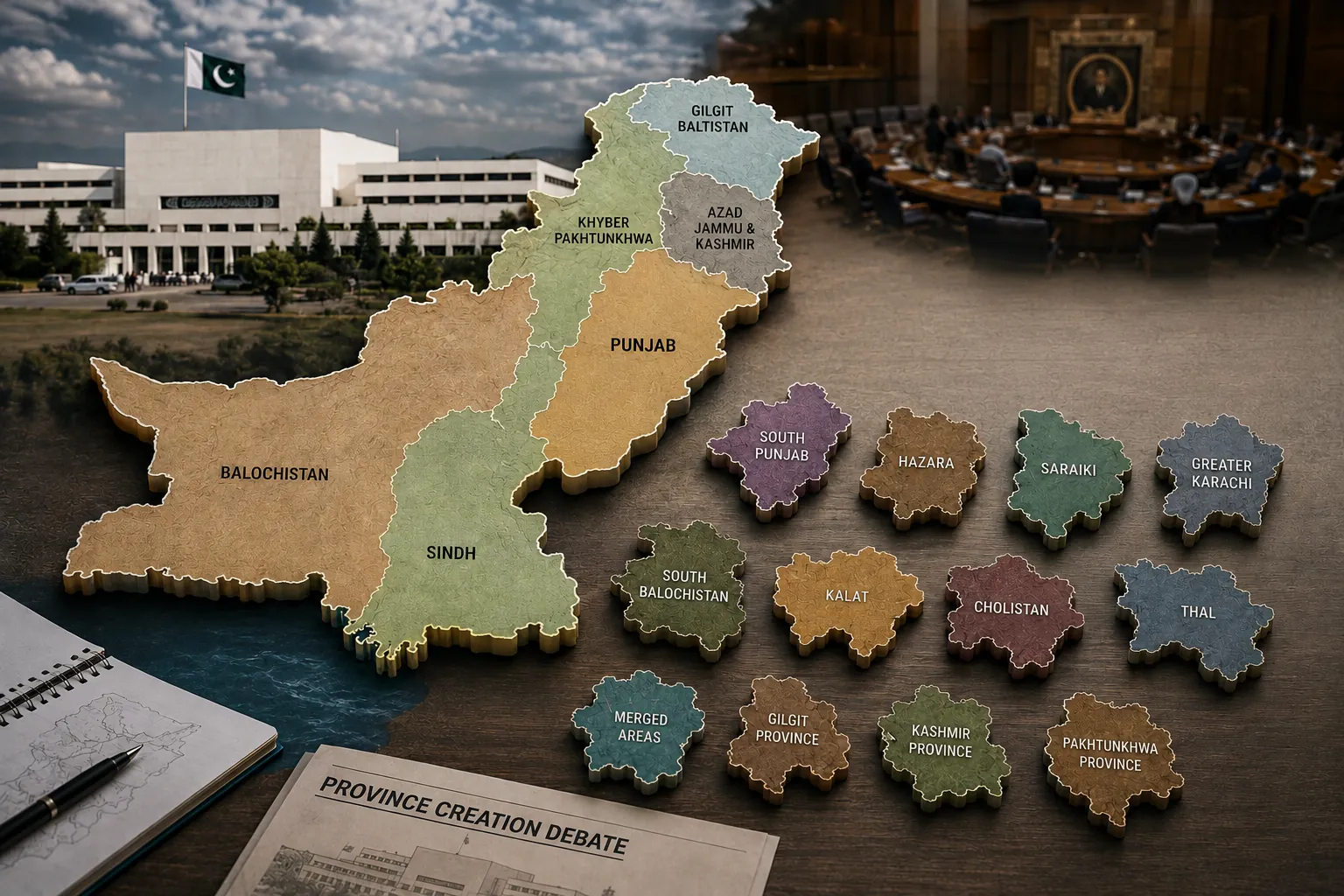 how-many-new-provinces-pakistan