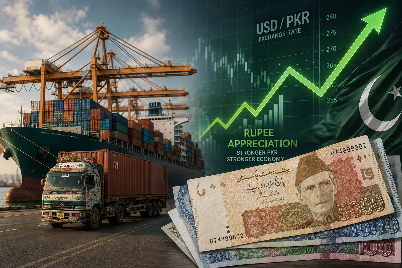 Rupee Appreciation Effect on Imports Pakistan